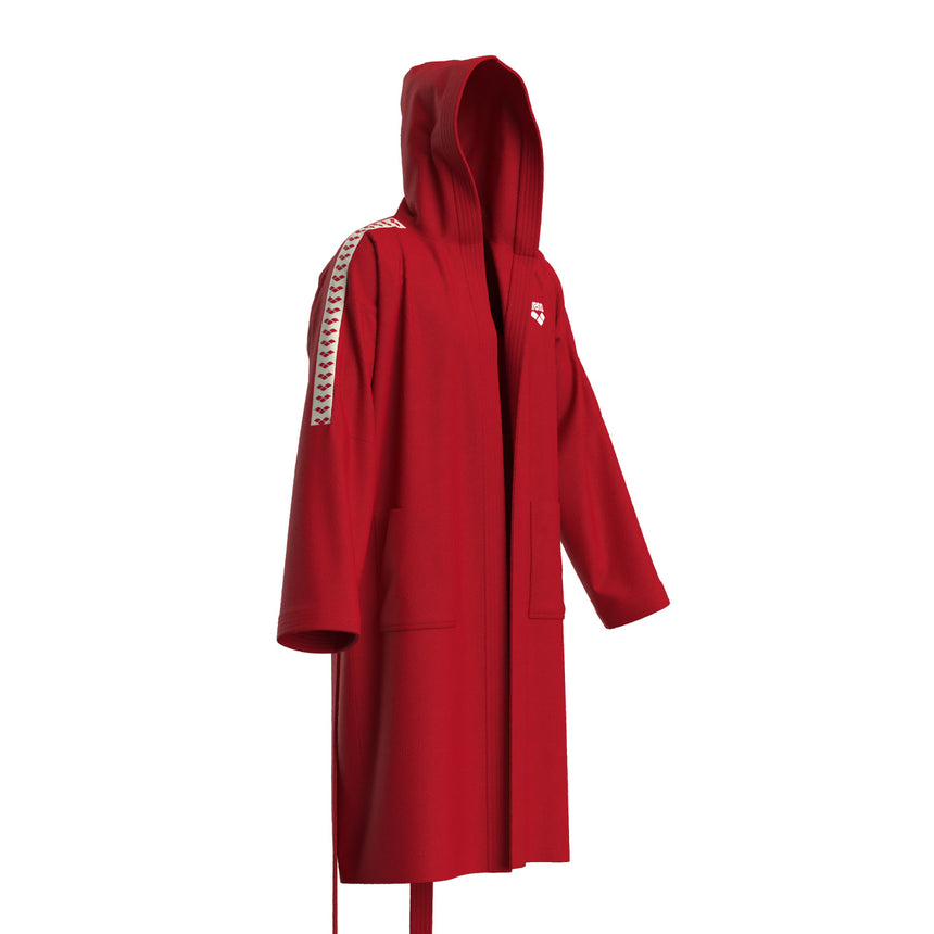Arena Bathrobe Team Stripe Red/White