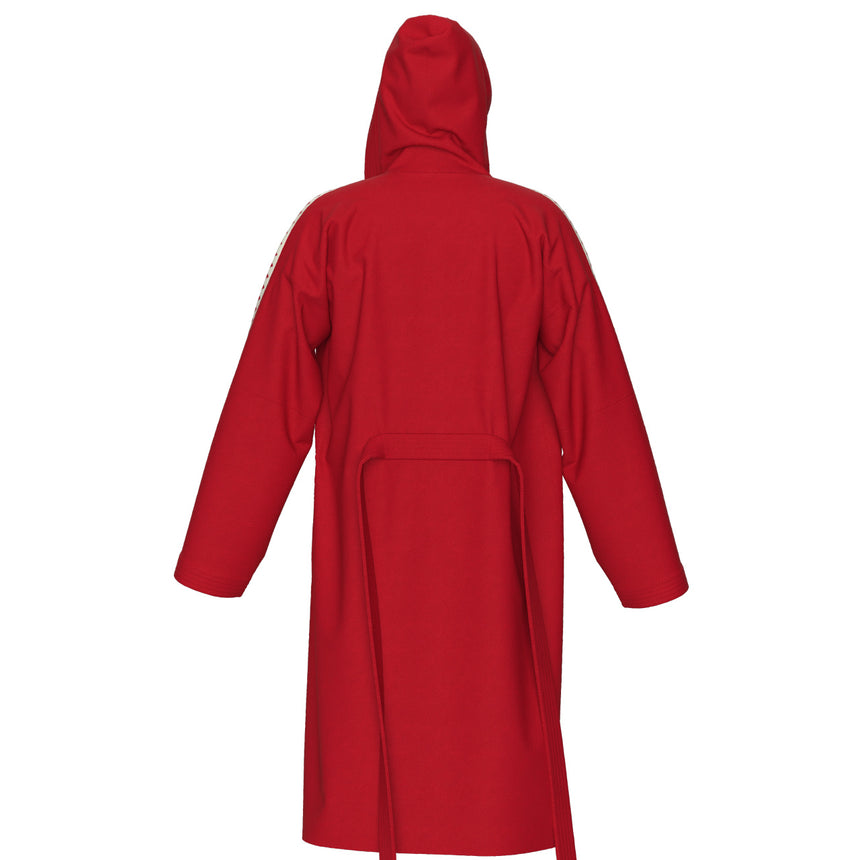 Arena Bathrobe Team Stripe Red/White