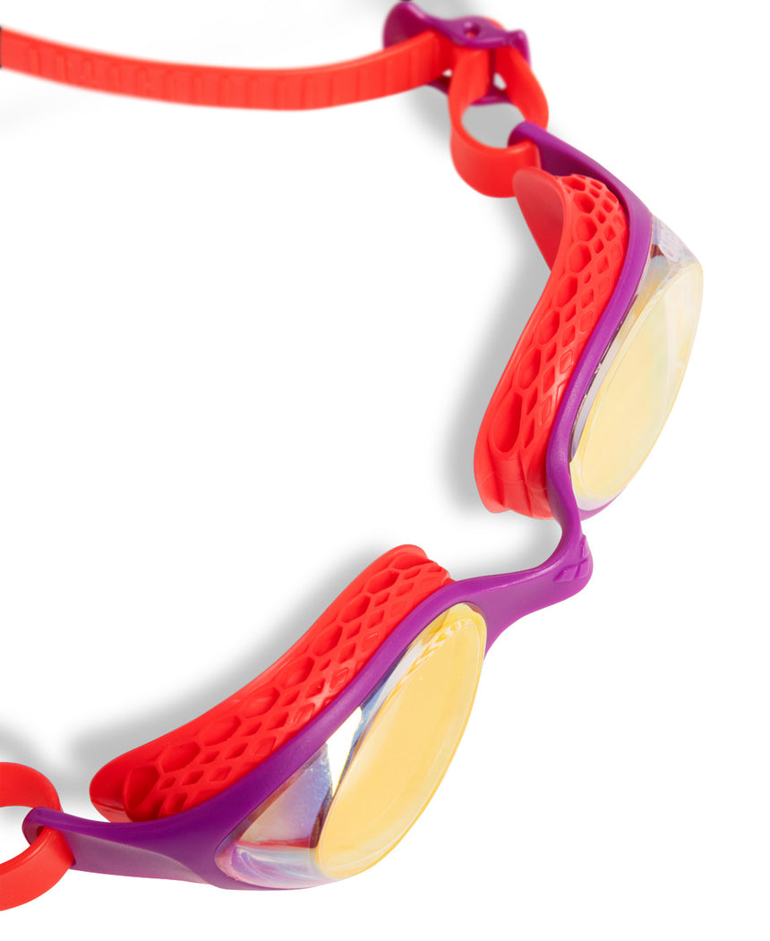 Arena Kinder Zwembril Air Mirror Geel/Koper/Plum/Koraal
