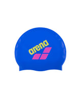 Arena Badmuts Big Logo Neonblauw Shocking Pink Gele Ster
