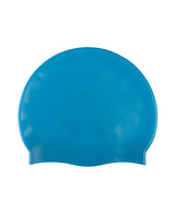 Arena Big Logo Badekappe Blau-Cosmo/Arctic-Lime