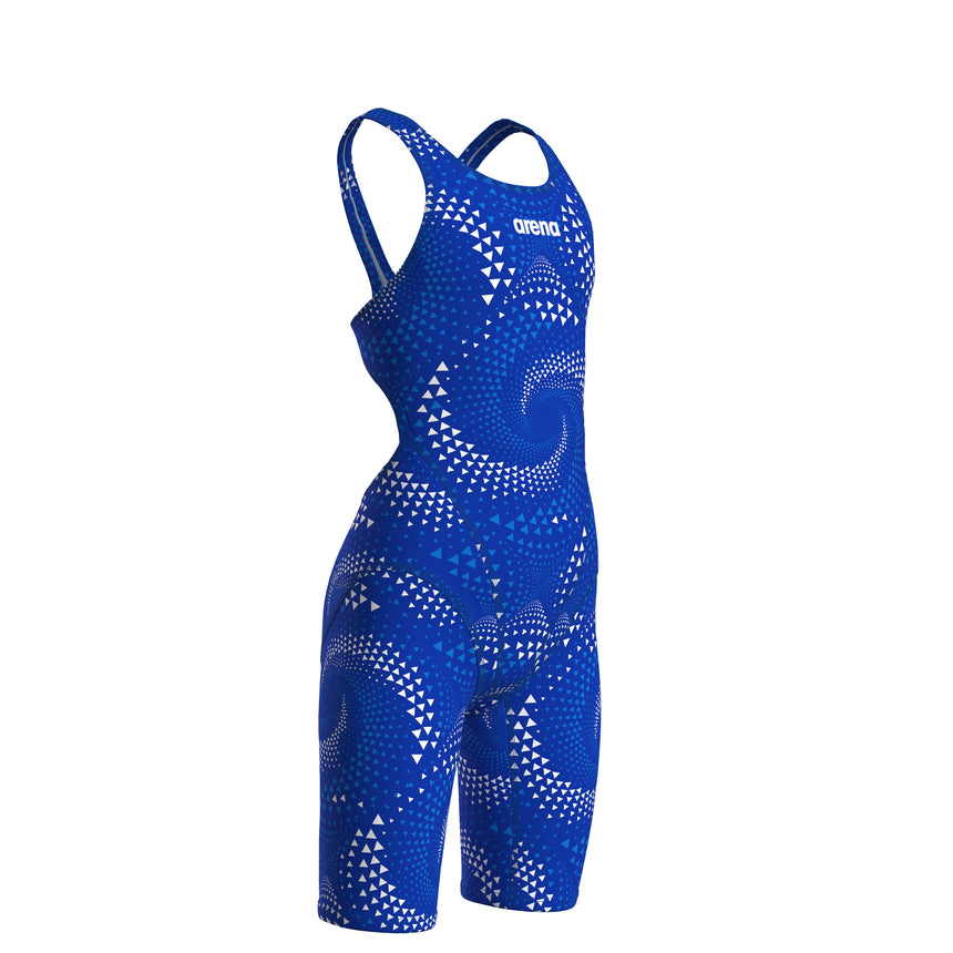 Arena Meisjes Badpak Printed Full Body Zwart Team Royal