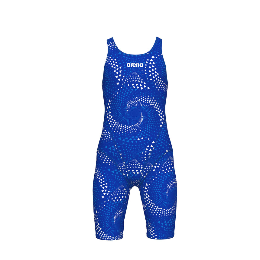 Arena Meisjes Badpak Printed Full Body Zwart Team Royal