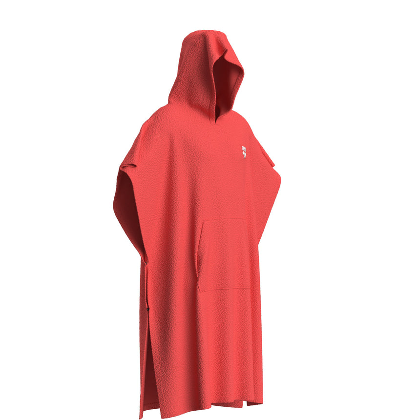 Arena Surf Poncho Cotton Calypso Coral/Wit