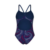 Arena Badpak Lightdrop Back Fireflow Navy/Rood