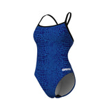 Arena Badpak Challenge Back Snake Skin Blauw