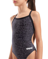 Arena Badpak Challenge Back Snake Skin Zwart