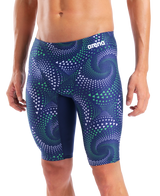 Arena Heren Zwemjammer Fireflow Navy Team Blauw Groen