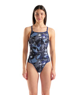 Arena Badpak Super Fly Back Scratched Navy/Zwart