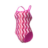 Arena Badpak Ripple Print Roze