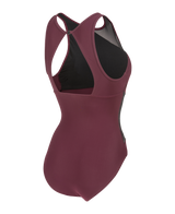 Arena Dames Badpak Mesh Angle Vent Back B Bordeaux