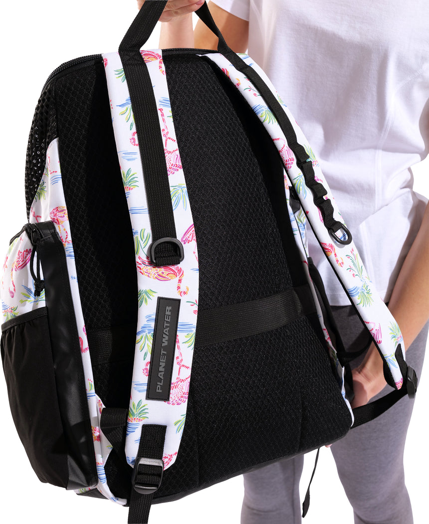 Arena One Go Backpack 45L AO Flamingo back view