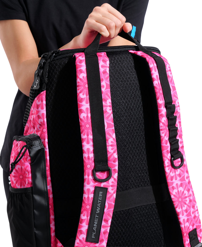 Arena Rugtas One Go Backpack 45L AO Floral Roze detail