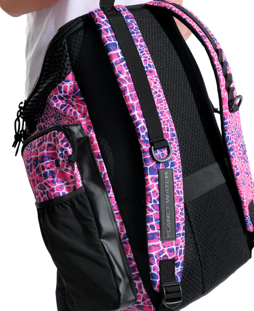 Arena Rugtas 45L One Go Snakeskin Roze