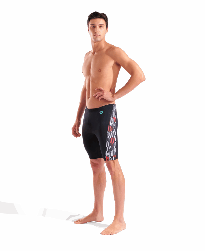 Arena Zwemjammer Geometry Zwart/Wit