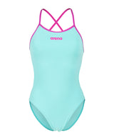 Arena Dames Badpak Tie Back Solid Water Very Fuchsia