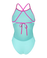 Arena Dames Badpak Tie Back Solid Water Very Fuchsia