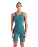 Arena Wedstrijdbadpak Powerskin Impulso Open Rug Jade