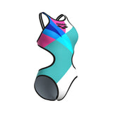 Arena Dames Badpak One Placement Tech Back Multicolor Zwart