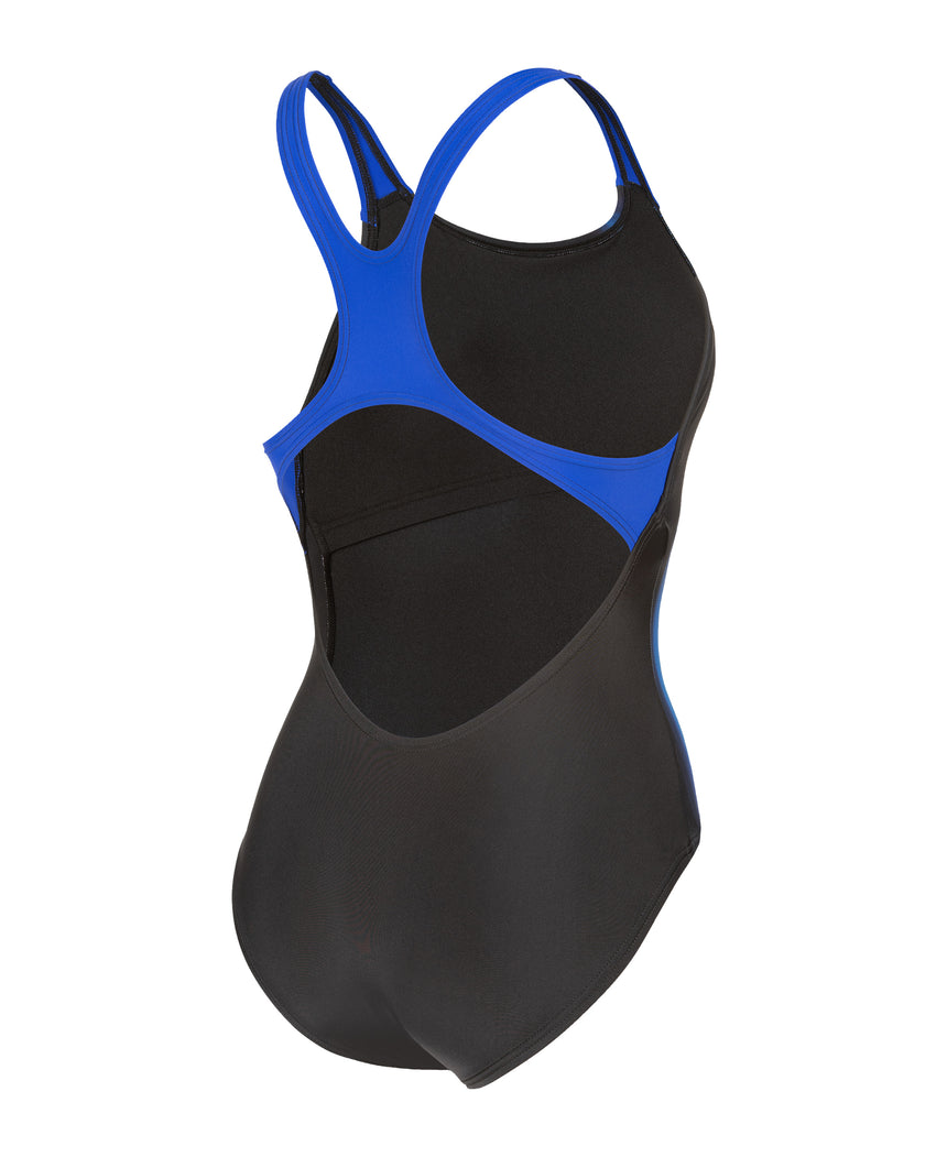 Arena Dames Badpak Light Swim Pro Back L Zwart Neonblauw
