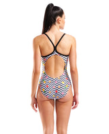 Arena Dames badpak Fruits Lightdrop Back wit/multi-zwart