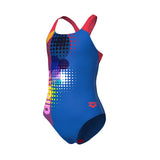 Arena Mädchen Badeanzug Dots Swim Pro Back Royal/Koralle