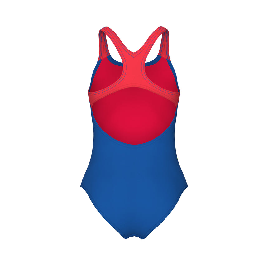 Arena Mädchen Badeanzug Dots Swim Pro Back Royal/Koralle