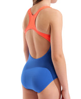 Arena Mädchen Badeanzug Dots Swim Pro Back Royal/Koralle