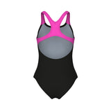 Arena Meisjes Badpak Dots Swim Pro Back Zwart Multicolor Shocking Pink