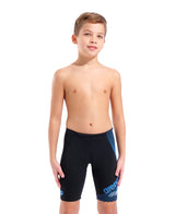 Arena Jungen Schwimmjammer Design Schwarz/Türkis/Weiß