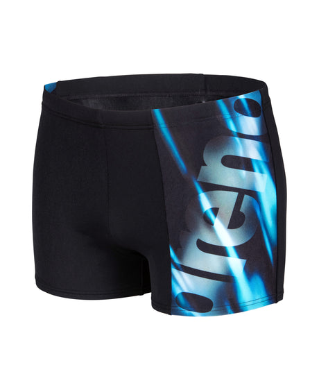 Arena Herren Badeshort Placement Schwarz Multicolor