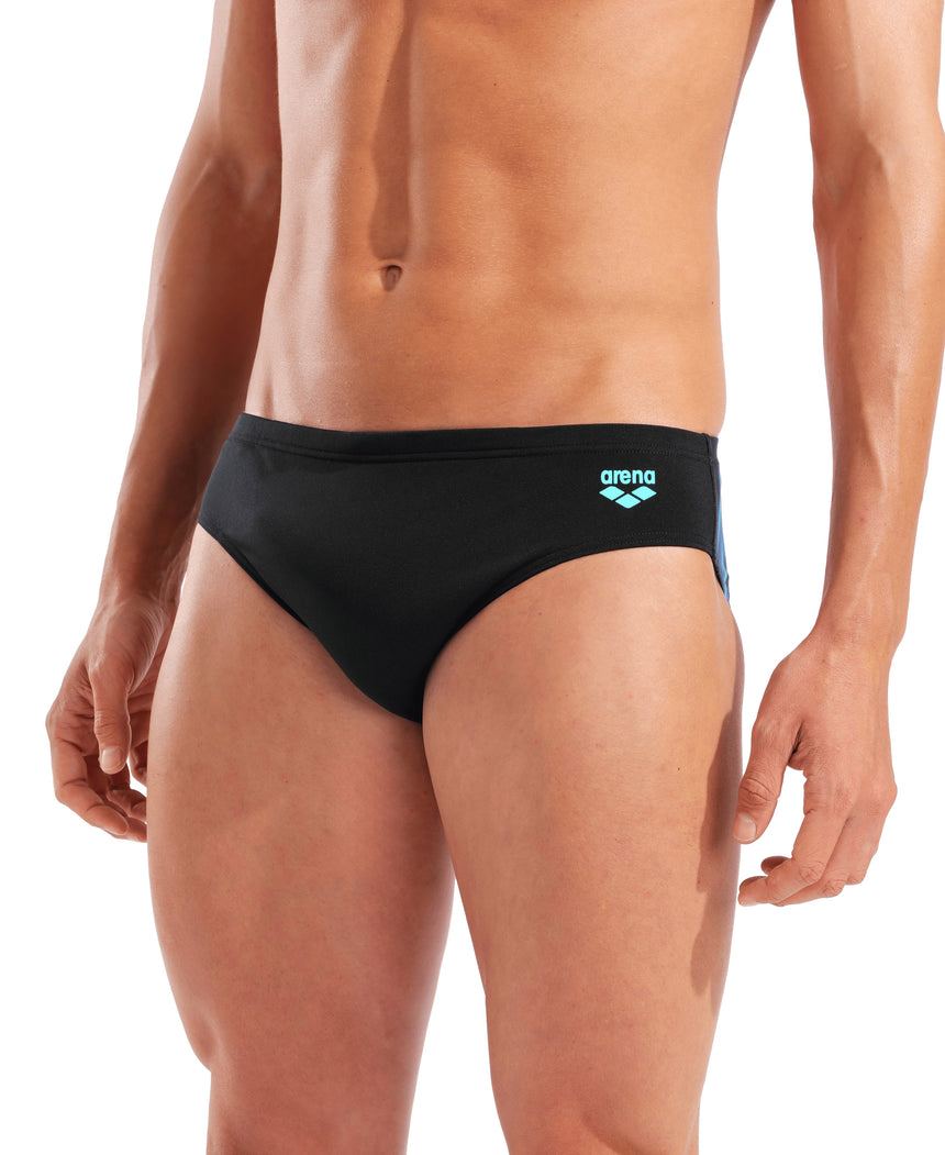 Arena Heren Zwemslip Placement Zwart Multicolor