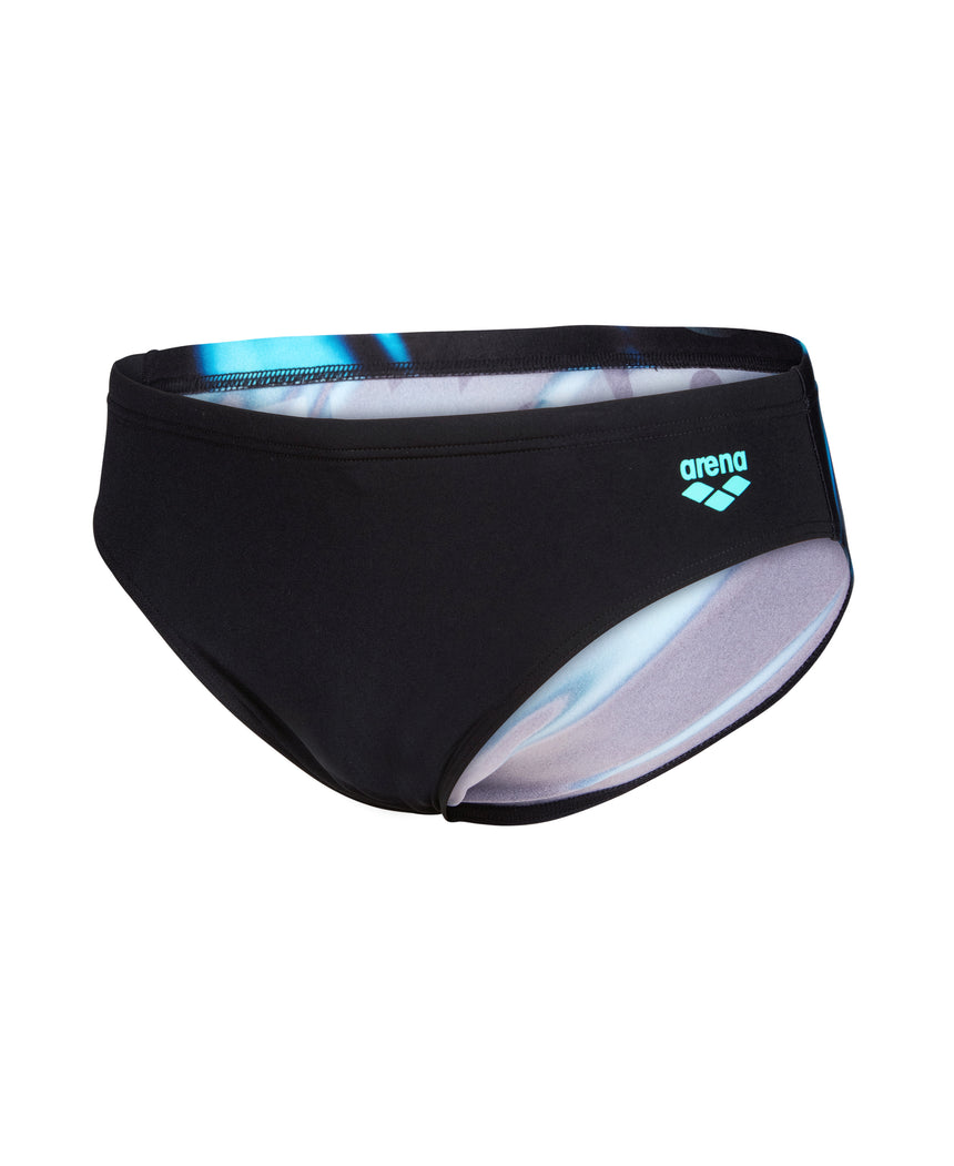 Arena Heren Zwemslip Placement Zwart Multicolor