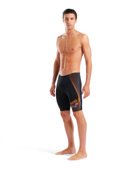 Arena Heren Zwemjammer Design Zwart Team Oranje Turquoise