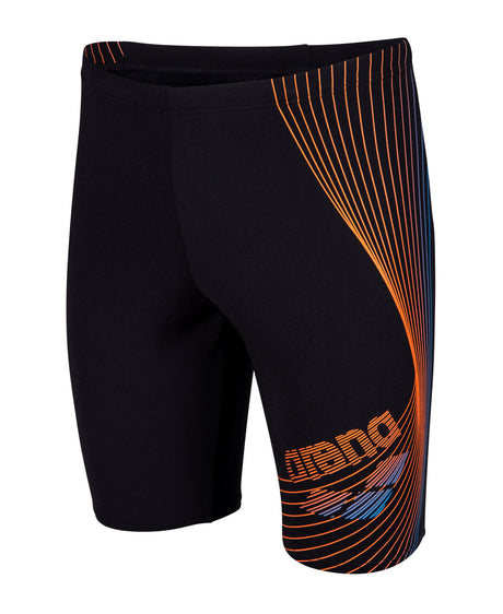 Arena Heren Zwemjammer Design Zwart Team Oranje Turquoise