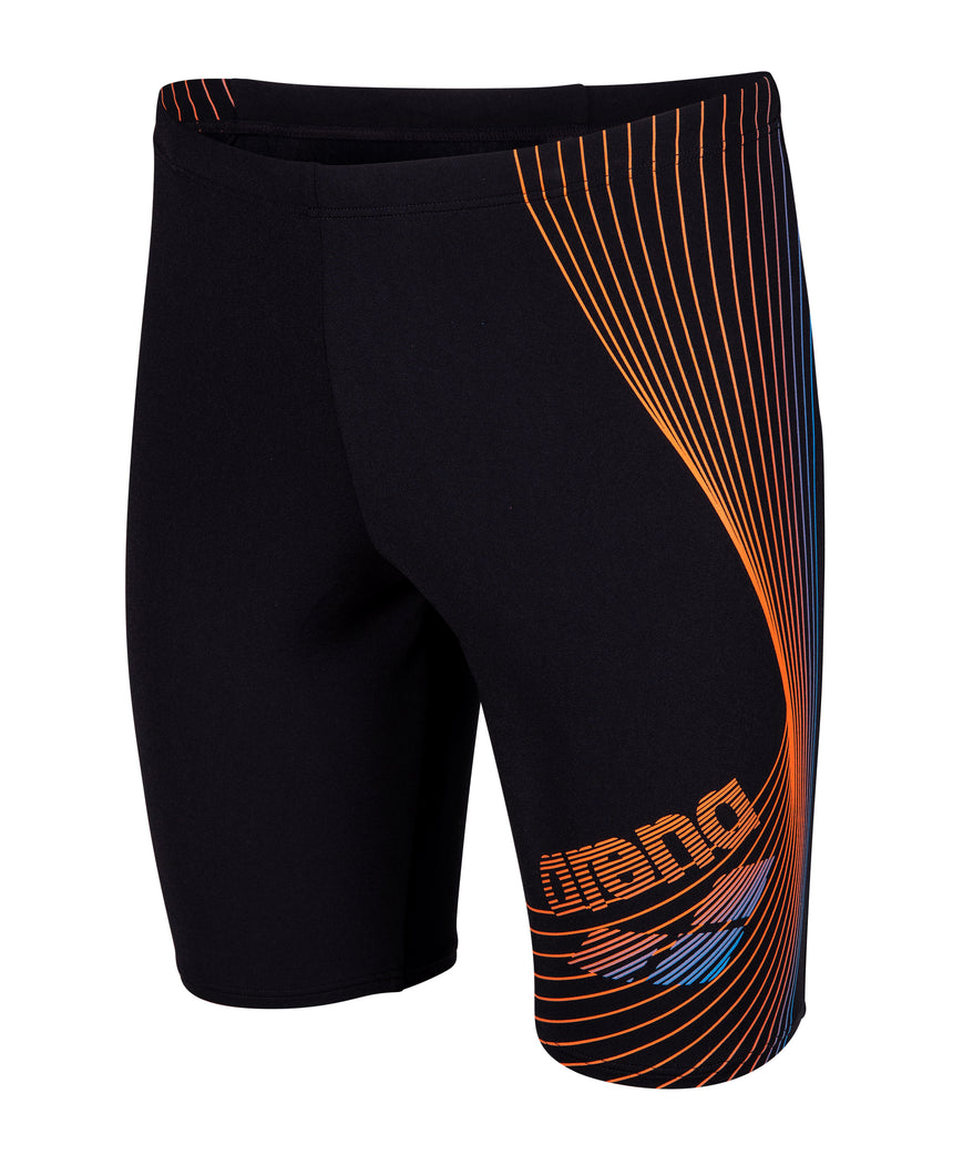 Arena Heren Zwemjammer Design Zwart Team Oranje Turquoise
