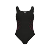 Arena Dames Badpak Isa Squared Back C Cup Zwart Fairy Rose