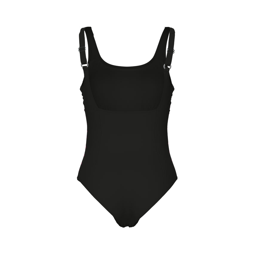 Arena Dames Badpak Isa Squared Back C Cup Zwart Fairy Rose