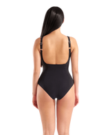 Arena Dames Badpak Isa Squared Back C Cup Zwart Fairy Rose