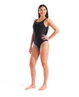 Arena Dames Badpak Isa Squared Back C Cup Zwart Fairy Rose