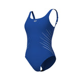 Arena Dames Badpak Isa Squared Back C Cup Helderblauw Wit