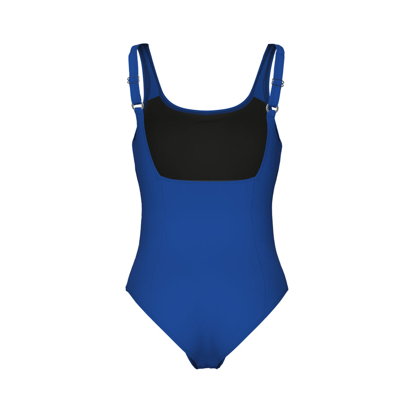 Arena Dames Badpak Isa Squared Back C Cup Helderblauw Wit