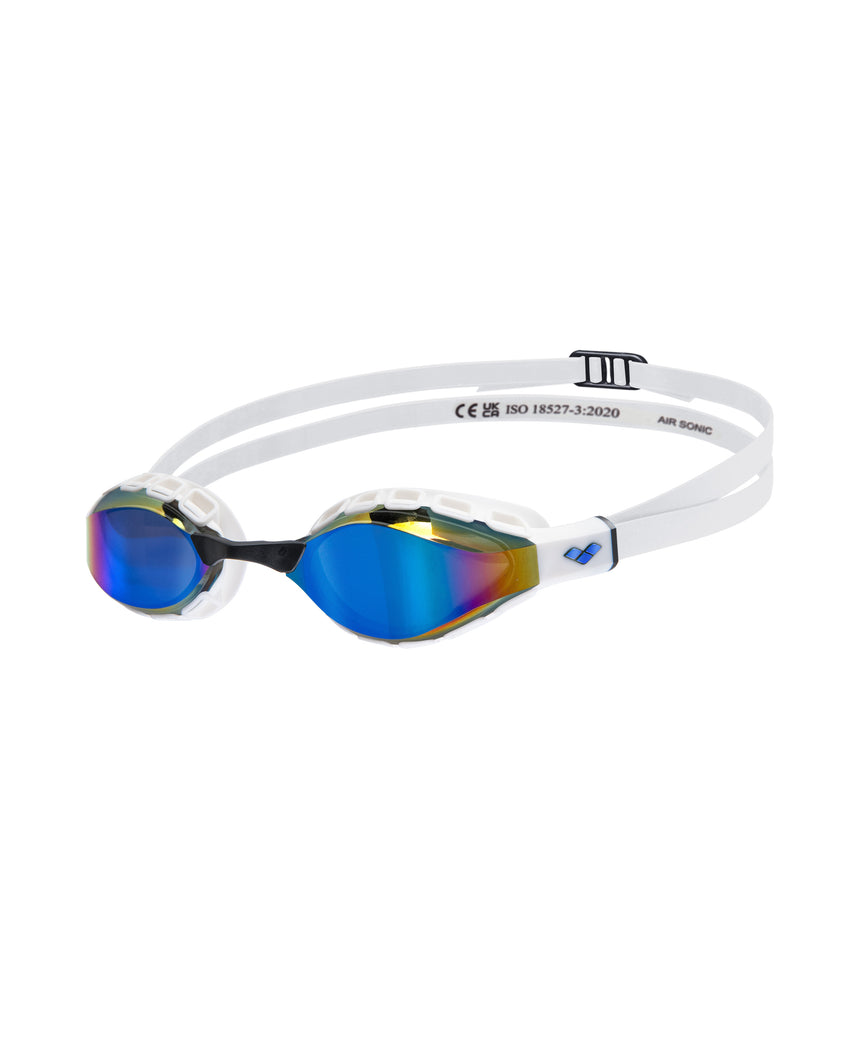 Arena Wedstrijdzwembril Air Sonic Mirror Blauw Wit