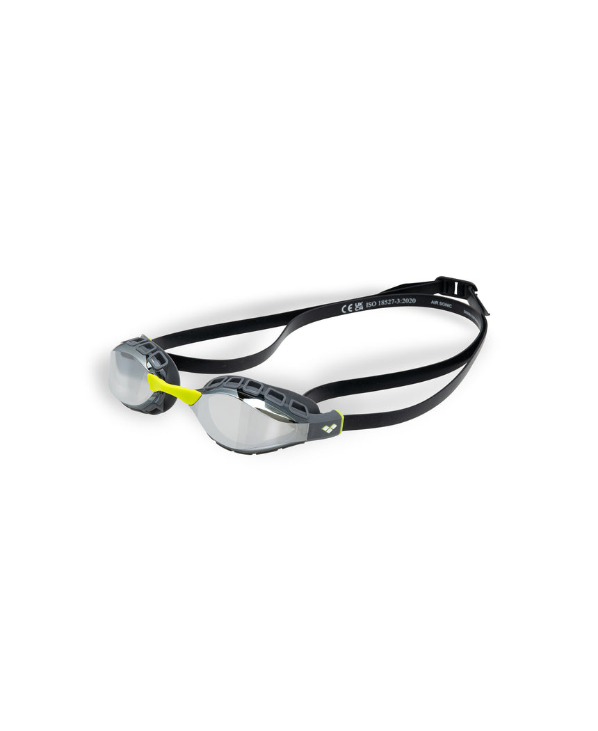 Arena Wedstrijdzwembril Air Sonic Mirror Zilver Antraciet