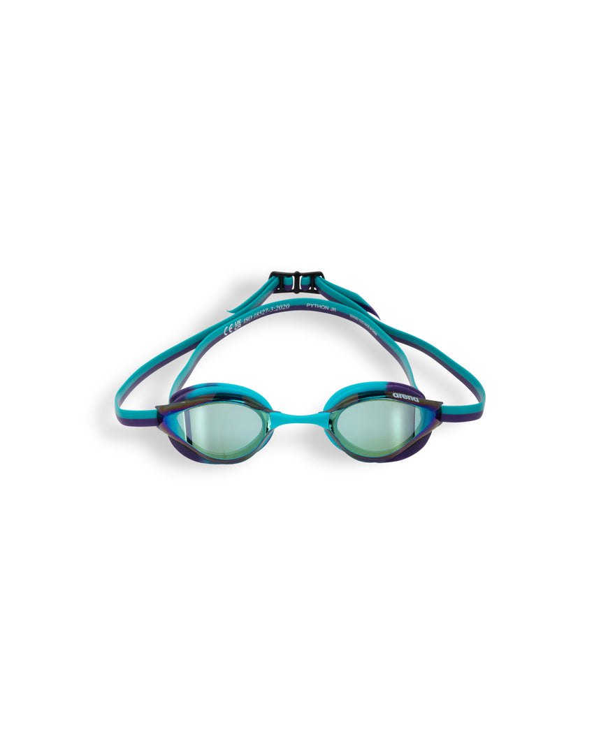 Arena Kinderzwembril Python Junior Mirror Emerald Peacock Plum
