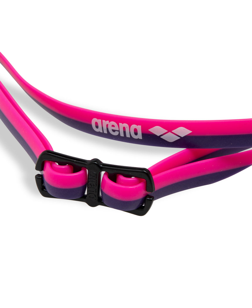 Arena Kinderzwembril Python Junior Mirror Zilver Shocking Pink Plum