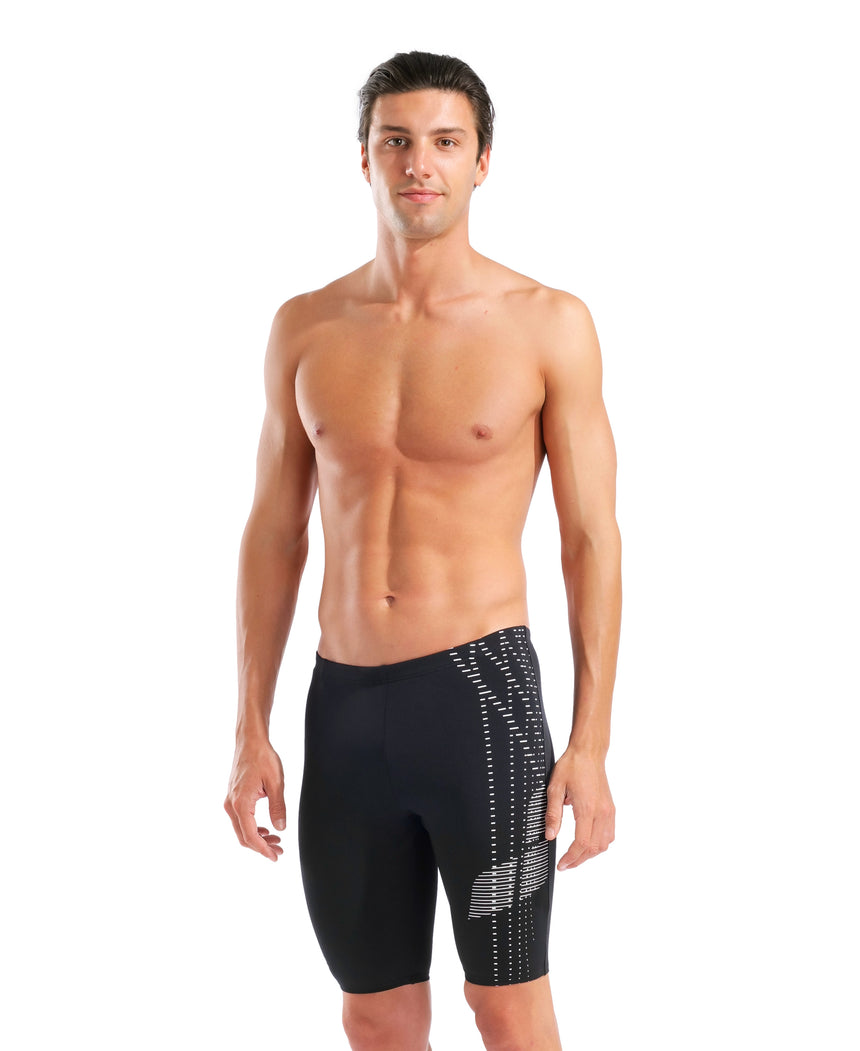 Arena Heren Zwemjammer Asymmetrical Design Zwart Wit