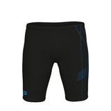 Arena Herren Schwimmjammer Asymmetrisches Design Schwarz/Türkis