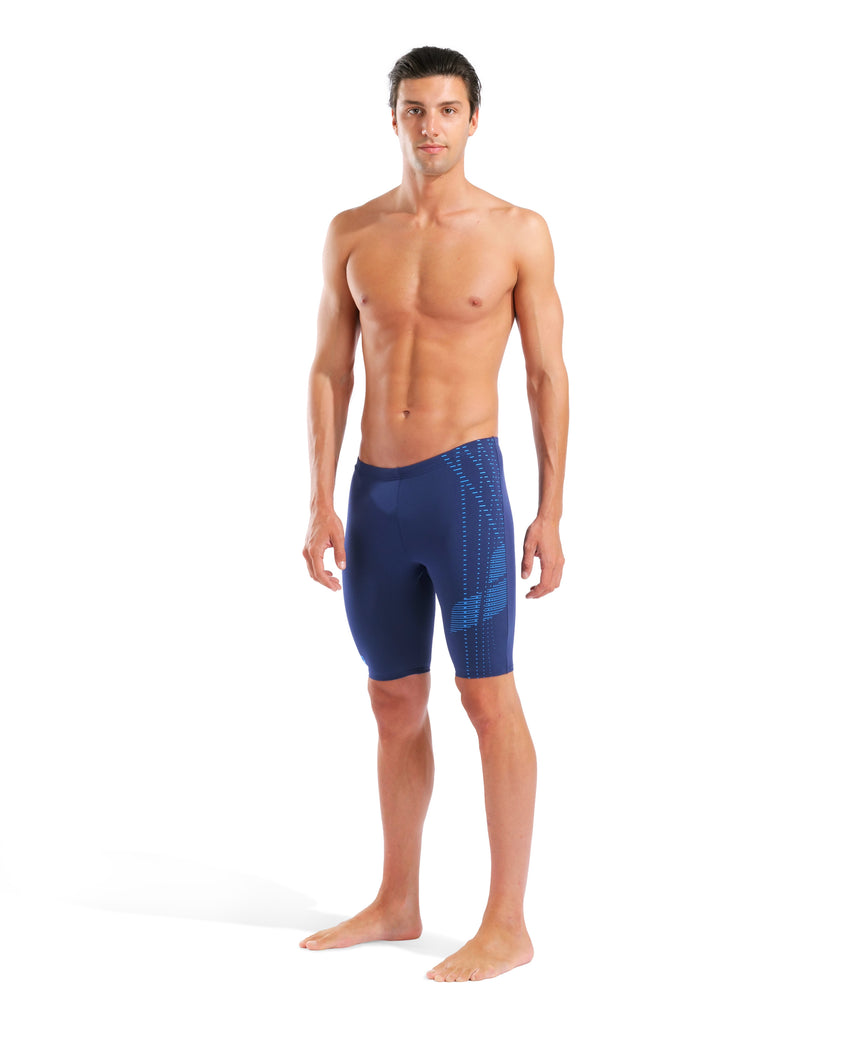 Arena Heren Zwemjammer Asymmetrical Design Navy Turquoise