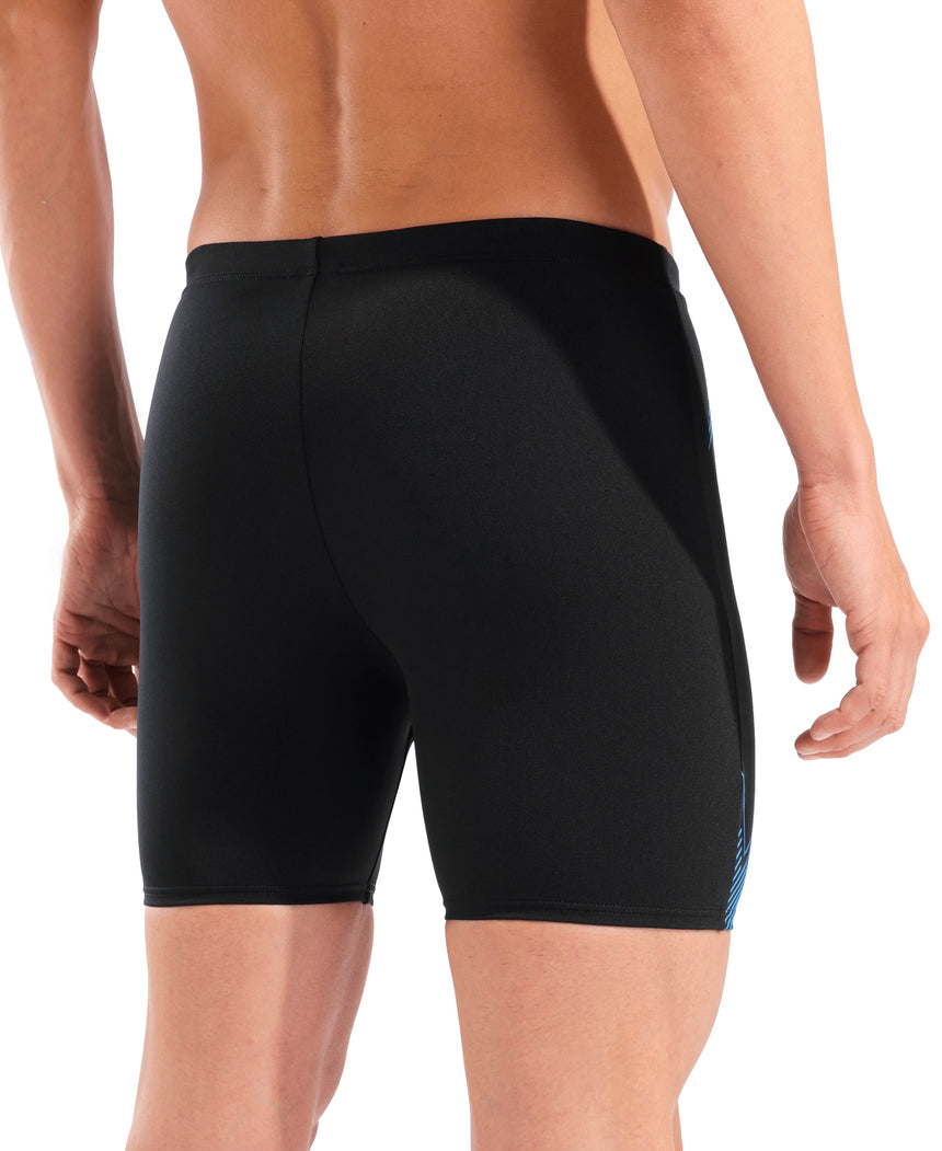 Arena Heren Zwemjammer Graphic Mid Zwart Turquoise
